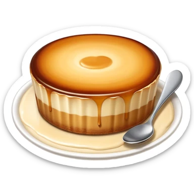 Coffee flan  sticker