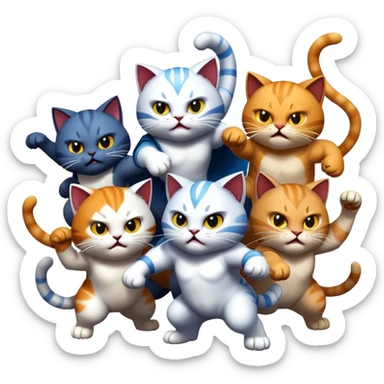 котики против титанов sticker