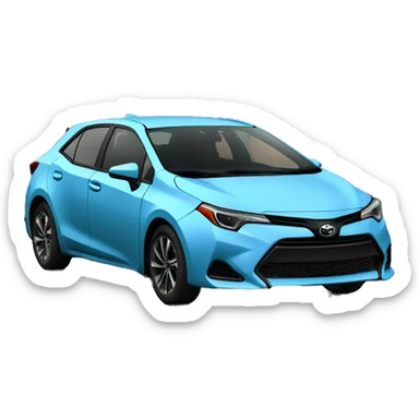 a light blue toyota corolla, with the number 63 on the front door sticker