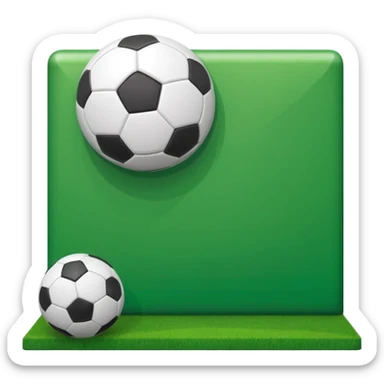 Dummy wall used for soccer training  sticker