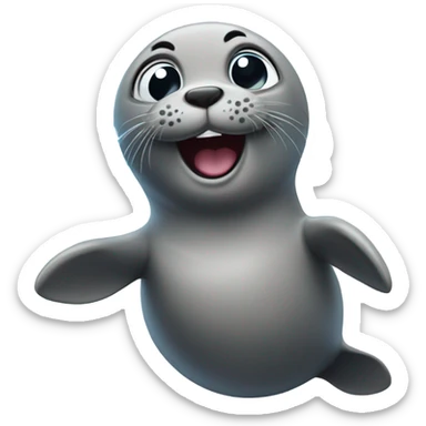 seal farting  sticker
