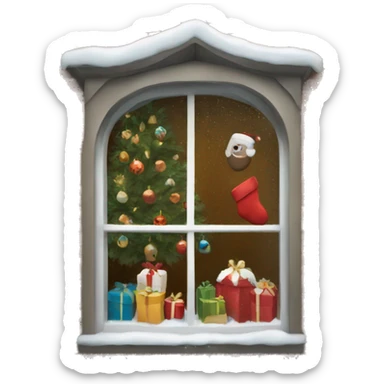 Christmas window sticker