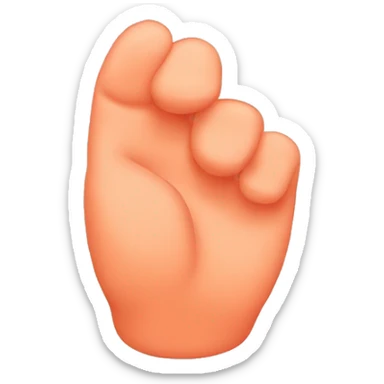 Thumb in peach sticker