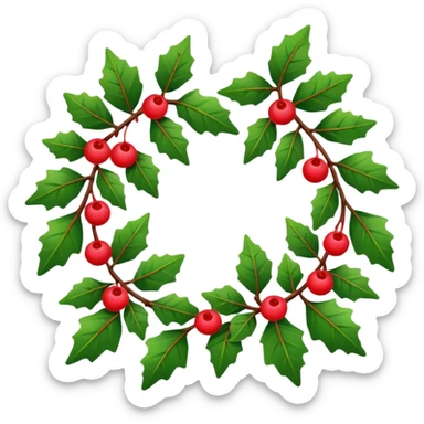 guirlande de noel sticker