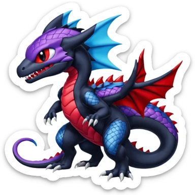 Venom-Stitch-Zekrom-Salandit-Sneasel-fusion, full body sticker