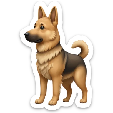 sand colored gsd sticker
