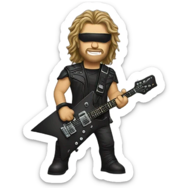 kirk hammet metallica sticker