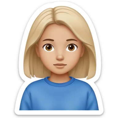 A girl in a sweatshirt is walking sticker