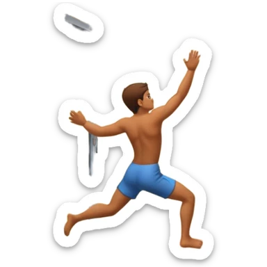 Climbing through the window  sticker