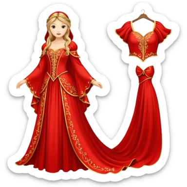 Fairy Tale Costume including red sticker