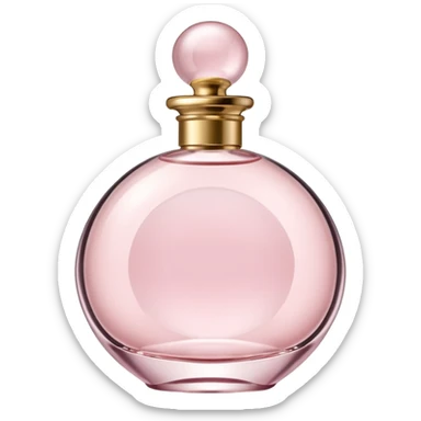 light pink elegant perfume sticker