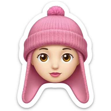 a pink hat sticker