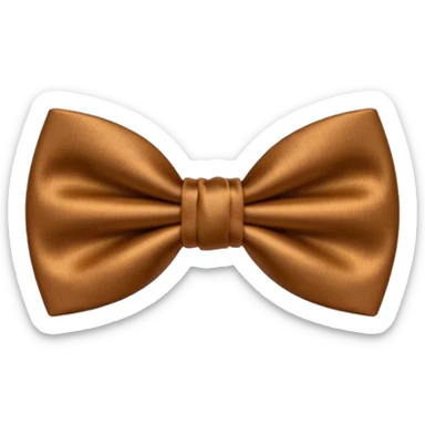 a brown bow tie  sticker