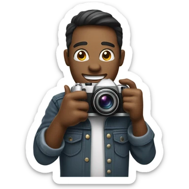 Photographer saying thank you  sticker