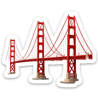 Golden Gate Bridge sticker