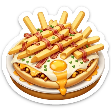 Loaded fries sticker