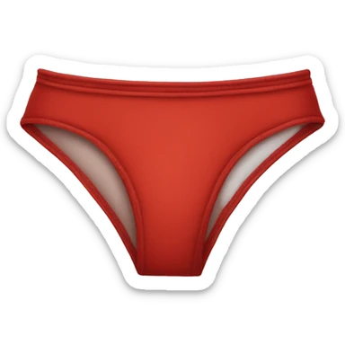 red underwear sticker