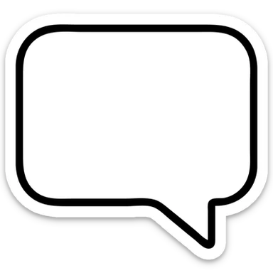 green speech balloon sticker