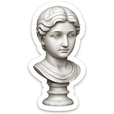 Marble Statue Bust sticker