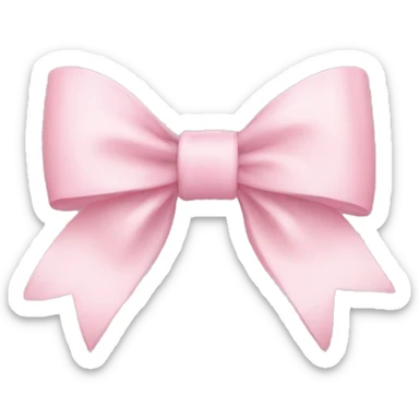 Light pink bows sticker