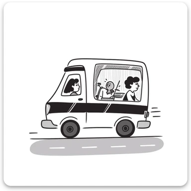 An ambulance is taking you to the hospital sticker