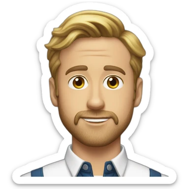 ryan gosling robbie as ken sticker
