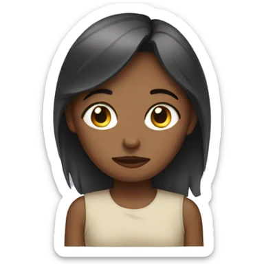 Young lady who is sleep deprived sticker