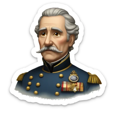 victorian coronel old man coronel victorian old era sticker