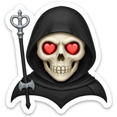 reaper with heart eyes sticker