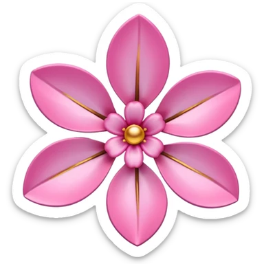 sakura flower with a metallic finish sticker