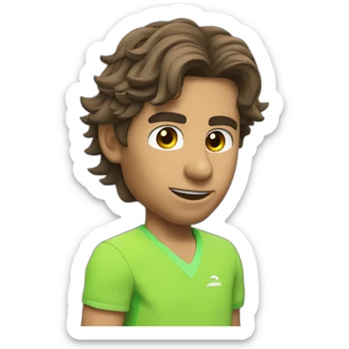 Nadal qui fait du tennis sticker