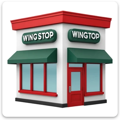 Wingstop restaurant  sticker