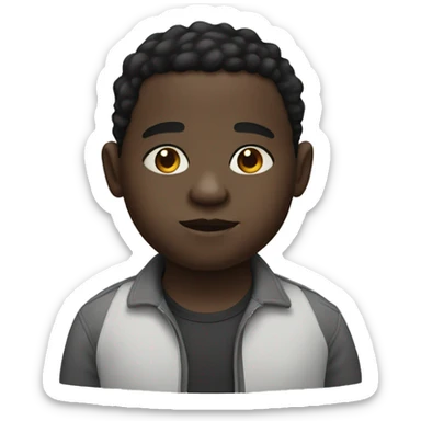 Chubby black kid sticker