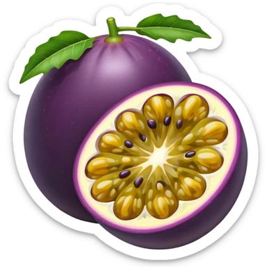Passion fruit emoji sticker