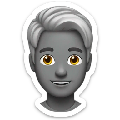 Conejito gris sticker