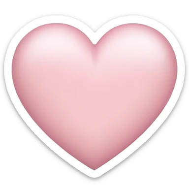 light pink heart sticker
