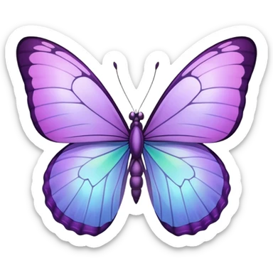 Butterfly color lilac Ike the color of samsung a 55 sticker
