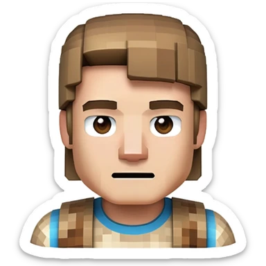 Minecraft Steve sticker
