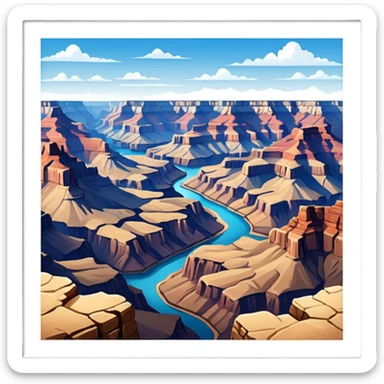 Grand Canyon Desert Place sticker