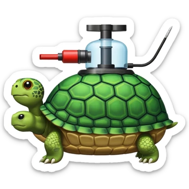 Turtle tank sticker