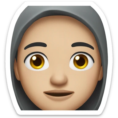 Freezing my face off sticker