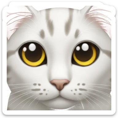 Cat with cat for eyes sticker