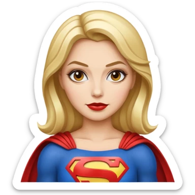 Glamour Superwoman (iphone emoji styled) sticker