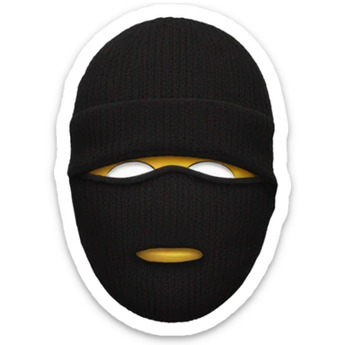ski mask sticker