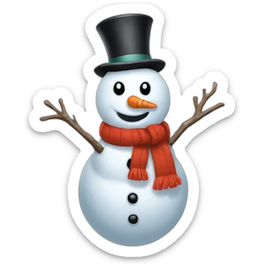 Snowman sticker