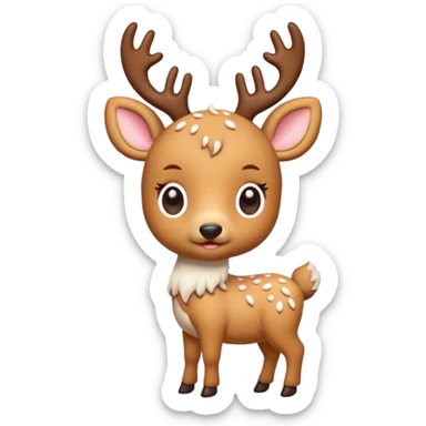 Baby cookie deer sticker