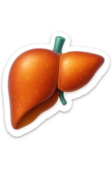 fegato depurato 3d sticker
