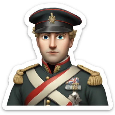 british soldier with rifle 19 century sticker