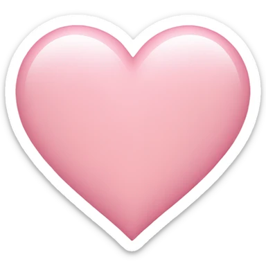 Light pink heart sticker