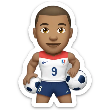 Kylian mbappe, france, world cup, buff sticker
